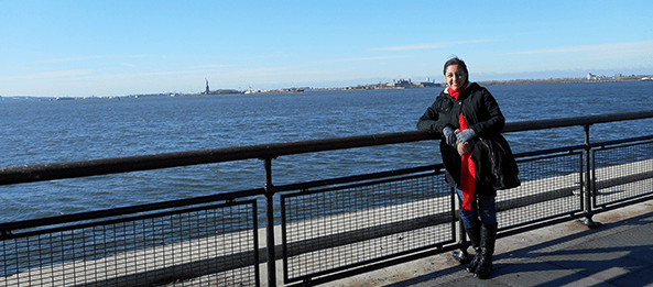 liberty statue back there i sware