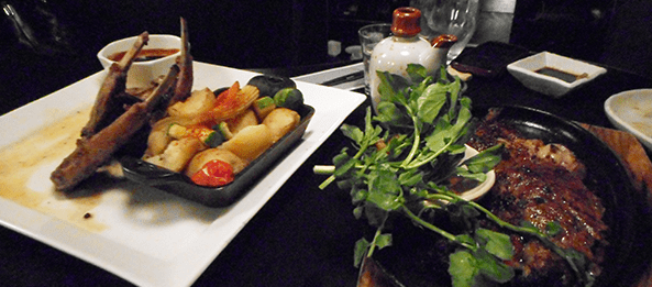 meal at ninja restaurant